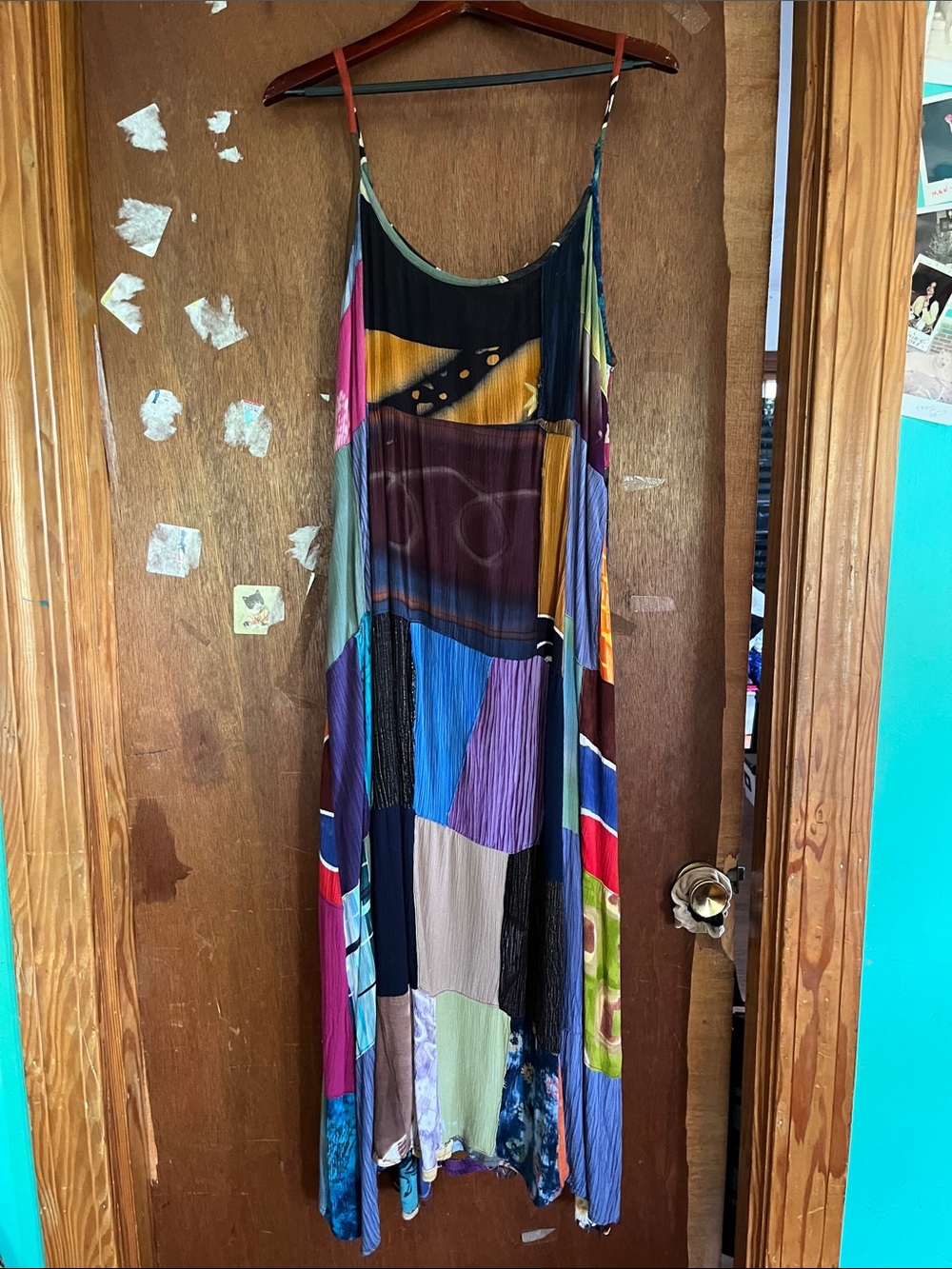 Patchwork Boho Maxi Dress - Multicolor